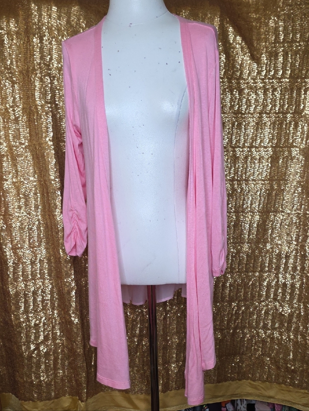 bobeau Pink Lightweight Layering Top